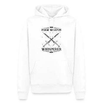 Citation de jeu de rôle fantastique pour le combat à l’épée - Sweat à capuche Premium bio Homme - blanc - Devant - Nico (187cm)