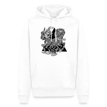 Sleipnir Odins Wikinger Pferd Runen Mythologie - Männer Premium Bio Hoodie - Weiß - Vorne - Nico (187cm)