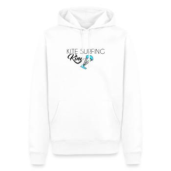 Kite Surfing King - Männer Premium Bio Hoodie - Weiß - Vorne - Nico (187cm)