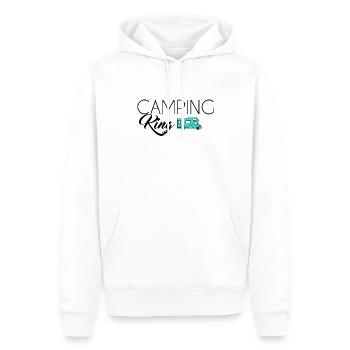 Camping King - Männer Premium Bio Hoodie - Weiß - Vorne - Nico (187cm)