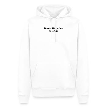 Feuerwehr - Bereit für jeden Notfall - Männer Premium Bio Hoodie - Weiß - Vorne - Nico (187cm)
