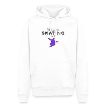 skating shirt - Männer Premium Bio Hoodie - Weiß - Vorne - Nico (187cm)