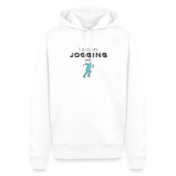 Chemise de jogging - Sweat à capuche Premium bio Homme - blanc - Devant - Nico (187cm)