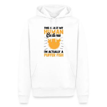 Nur ein Kugelfisch Kostüm Riesenkugelfisch - Männer Premium Bio Hoodie - Weiß - Vorne - Nico (187cm)