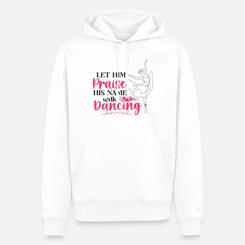Ballet Danseuse Danse Ballerine - Sweat à capuche Premium bio Homme - blanc