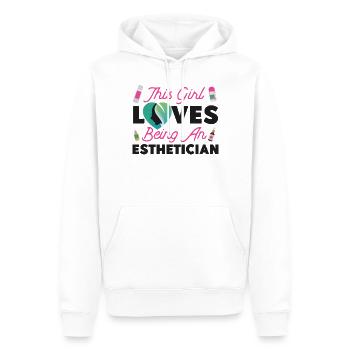 Cute Licensed Esthetician Skincare - Männer Premium Bio Hoodie - Weiß - Vorne - Nico (187cm)
