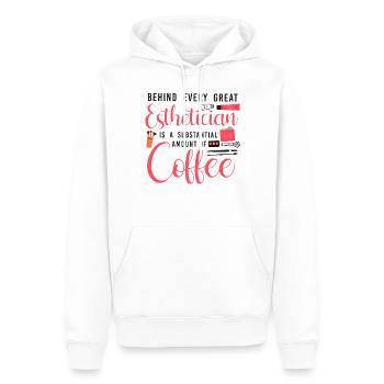 Cute Licensed Esthetician Skincare - Männer Premium Bio Hoodie - Weiß - Vorne - Nico (187cm)