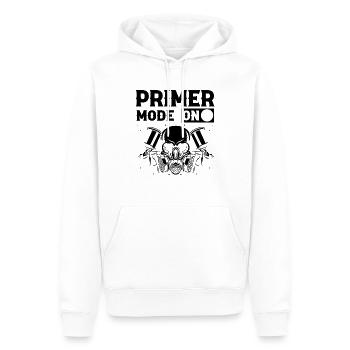 Peintre automobile pour carrossiers - Sweat à capuche Premium bio Homme - blanc - Devant - Nico (187cm)