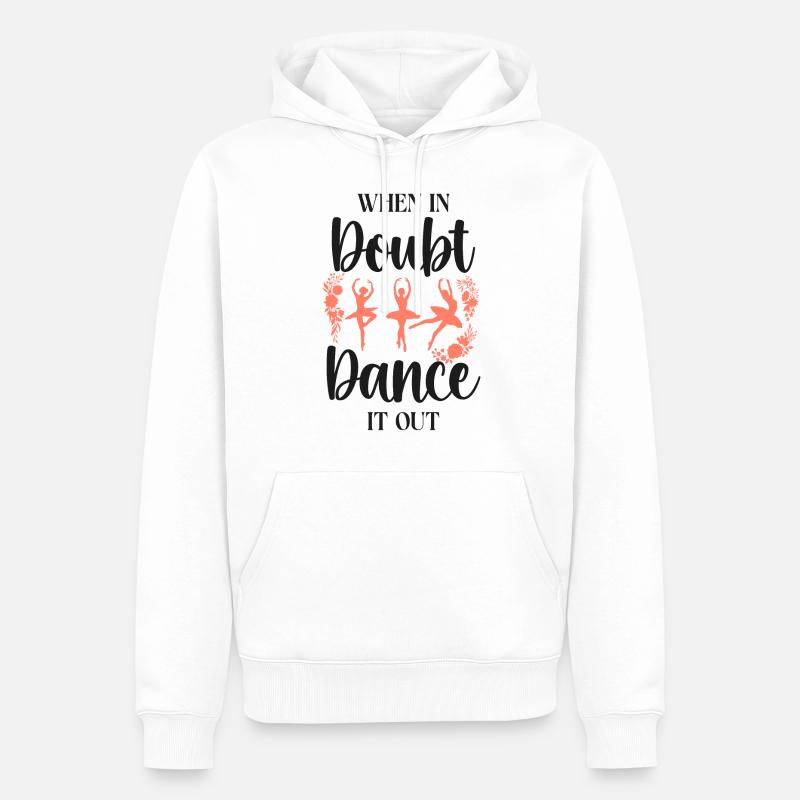 Ballet Danseuse Danse Ballerine - Sweat à capuche Premium bio Homme - blanc