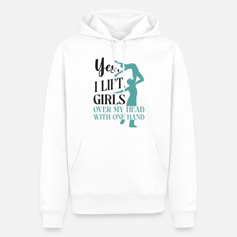 Ballet Danseuse Danse Ballerine - Sweat à capuche Premium bio Homme - blanc