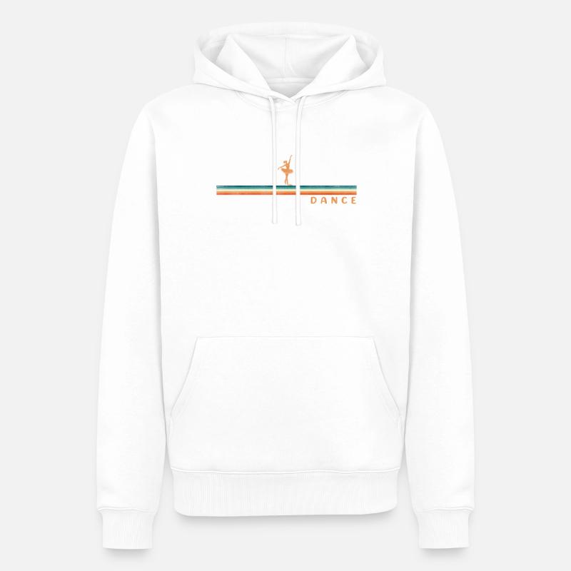 Ballet Danseuse Danse Ballerine - Sweat à capuche Premium bio Homme - blanc