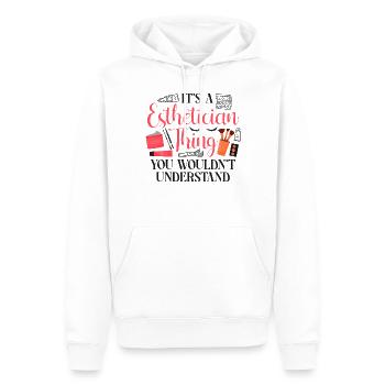Cute Licensed Esthetician Skincare - Männer Premium Bio Hoodie - Weiß - Vorne - Nico (187cm)