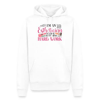 Cute Licensed Esthetician Skincare - Männer Premium Bio Hoodie - Weiß - Vorne - Nico (187cm)