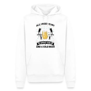 Autolackierer für Autolackierer für Autodetailer - Männer Premium Bio Hoodie - Weiß - Vorne - Nico (187cm)