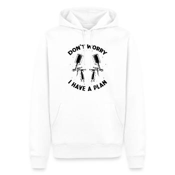 Autolackierer Angebot für Karosseriebauer - Männer Premium Bio Hoodie - Weiß - Vorne - Nico (187cm)
