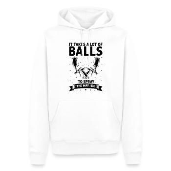 Autolackierer für Autolackierer für Autodetailer - Männer Premium Bio Hoodie - Weiß - Vorne - Nico (187cm)