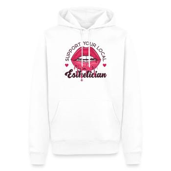 Cute Licensed Esthetician Skincare - Männer Premium Bio Hoodie - Weiß - Vorne - Nico (187cm)