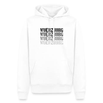 Würzburg - Sweat à capuche Premium bio Homme - blanc - Devant - Nico (187cm)