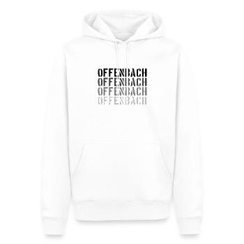 Offenbach - Männer Premium Bio Hoodie - Weiß - Vorne - Nico (187cm)