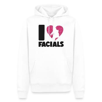 Cute Esthetician Skincare - Männer Premium Bio Hoodie - Weiß - Vorne - Nico (187cm)