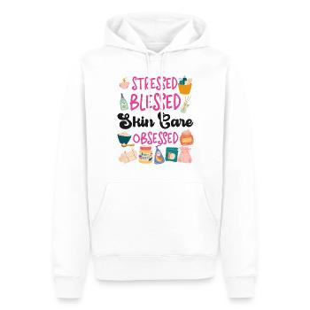 Cute Licensed Esthetician Skincare - Männer Premium Bio Hoodie - Weiß - Vorne - Nico (187cm)