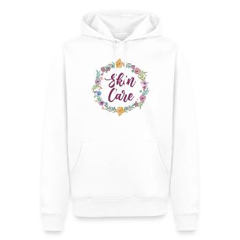 Cute Esthetician Skincare - Männer Premium Bio Hoodie - Weiß - Vorne - Nico (187cm)