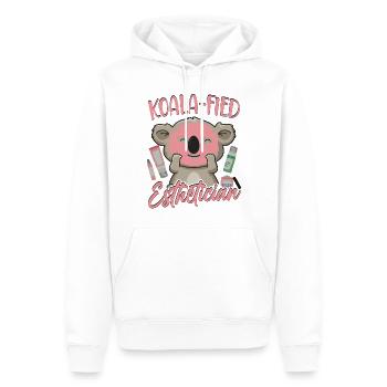 Cute Licensed Esthetician Skincare - Männer Premium Bio Hoodie - Weiß - Vorne - Nico (187cm)