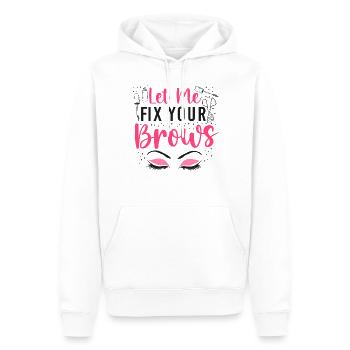 Esthetician Skincare Beautician - Männer Premium Bio Hoodie - Weiß - Vorne - Nico (187cm)