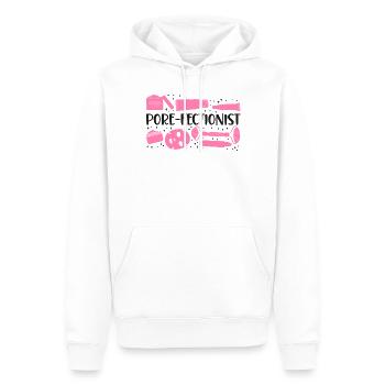 Cute Esthetician Skincare - Männer Premium Bio Hoodie - Weiß - Vorne - Nico (187cm)