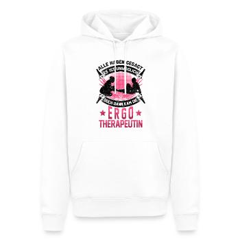 Ergotherapeutin unmöglich Ergotherapie - Männer Premium Bio Hoodie - Weiß - Vorne - Nico (187cm)