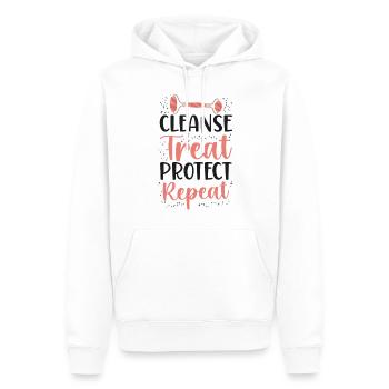 Cute Licensed Esthetician Skincare - Männer Premium Bio Hoodie - Weiß - Vorne - Nico (187cm)
