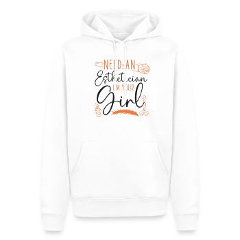 Cute Licensed Esthetician Skincare - Männer Premium Bio Hoodie - Weiß - Vorne - Nico (187cm)