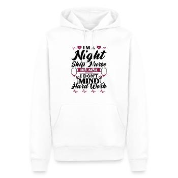 Im a Night Shift Nurse - Männer Premium Bio Hoodie - Weiß - Vorne - Nico (187cm)