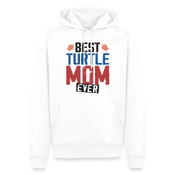 Tortue de mer Tortue Maman Best - Sweat à capuche Premium bio Homme - blanc - Devant - Nico (187cm)