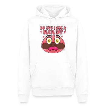 Costume de Blobfish - Visage de poisson Blob laid - - Sweat à capuche Premium bio Homme - blanc - Devant - Nico (187cm)