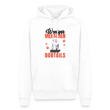 Mehr Bobtail Altenglischer Schäferhund - Männer Premium Bio Hoodie - Weiß - Vorne - Nico (187cm)