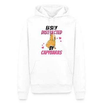 Capybara distrait l’Amérique du Sud capybara - Sweat à capuche Premium bio Homme - blanc - Devant - Nico (187cm)