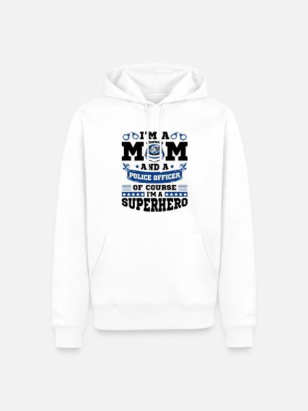 Polizei Polizist Polizeibeamte - Männer Premium Bio Hoodie - Weiß