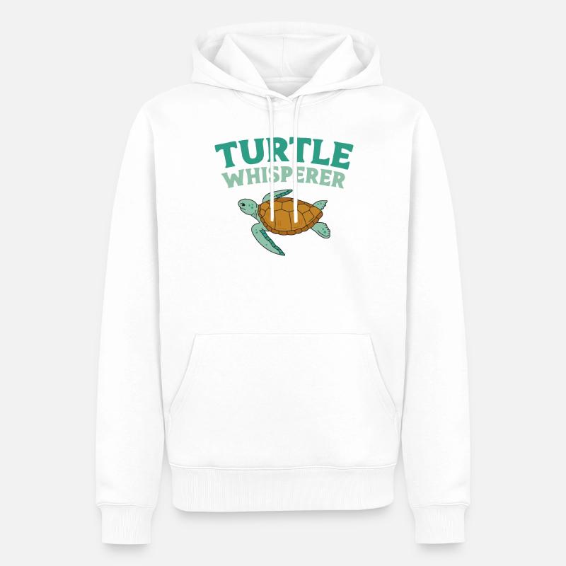 Sea Turtle Tortoise Turtle - Männer Premium Bio Hoodie - Weiß