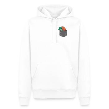 Sea Turtle Tortoise Pocket - Männer Premium Bio Hoodie - Weiß - Vorne - Nico (187cm)