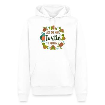 Tortue de tortue de mer juste une tortue de plus - Sweat à capuche Premium bio Homme - blanc - Devant - Nico (187cm)