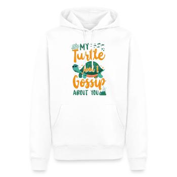 Tortue de mer Tortue Ma Tortue et - Sweat à capuche Premium bio Homme - blanc - Devant - Nico (187cm)