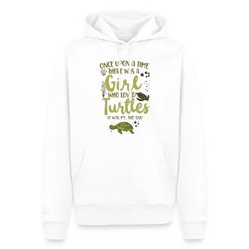 Tortue de mer Tortue Il était une fois - Sweat à capuche Premium bio Homme - blanc - Devant - Nico (187cm)