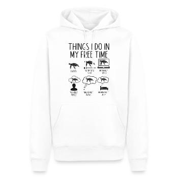 Sea Turtle Tortoise Things I Do In - Männer Premium Bio Hoodie - Weiß - Vorne - Nico (187cm)