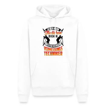 Besten werden Vermessungstechniker Vermesser - Männer Premium Bio Hoodie - Weiß - Vorne - Nico (187cm)