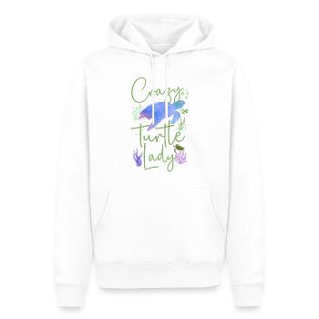 Aquarelle tortue tortue de mer - Sweat à capuche Premium bio Homme - blanc - Devant - Nico (187cm)