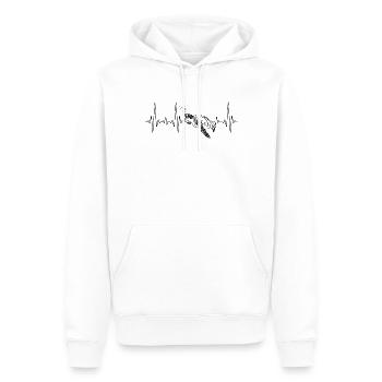 Sea Turtle Tortoise Heartbeat - Männer Premium Bio Hoodie - Weiß - Vorne - Nico (187cm)