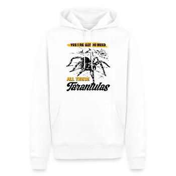 Vogelspinne Spinnen Spinnensammler Haustier - Männer Premium Bio Hoodie - Weiß - Vorne - Nico (187cm)