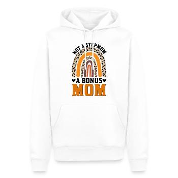 Fête des belles-mères Belle-mère Mère - Sweat à capuche Premium bio Homme - blanc - Devant - Nico (187cm)