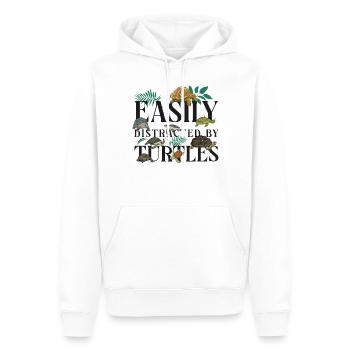 Sea Turtle Tortoise Easily - Männer Premium Bio Hoodie - Weiß - Vorne - Nico (187cm)